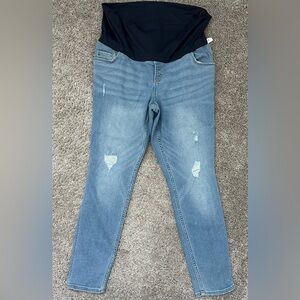 Old Navy Skinny Full Panel Maternity Blue Jeans Size 14